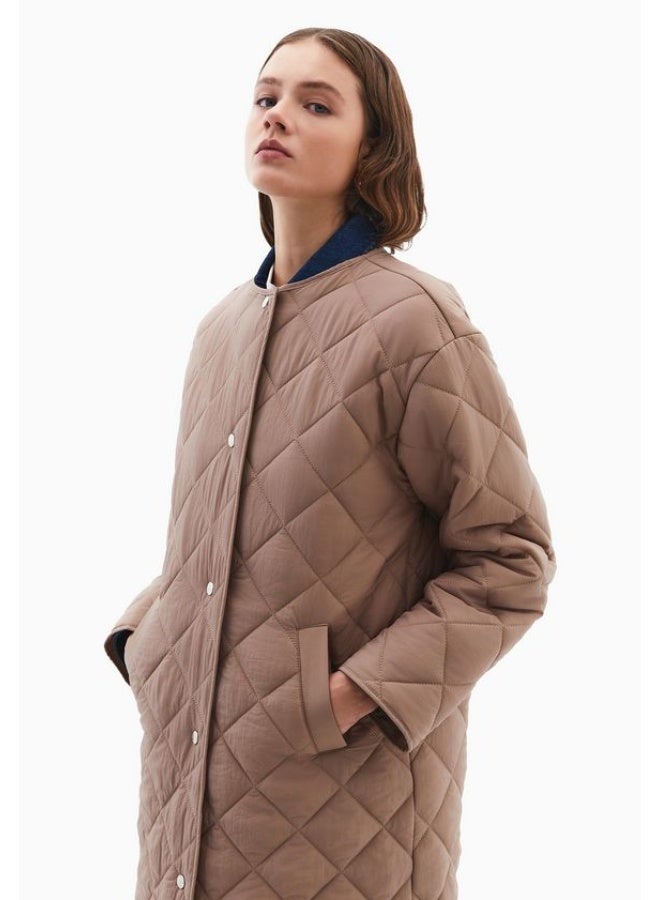 OXXO Loose-Fit Quilted Coat - Image 2